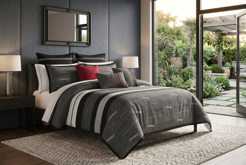 Ensemble Douillette Zumi 7 Morceaux pour Grand Lit (Queen)