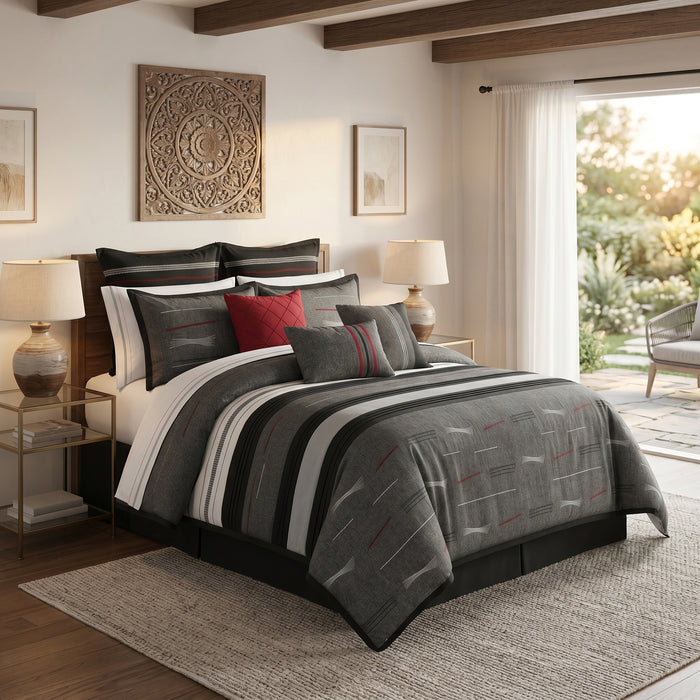 Ensemble Douillette Zumi 7 Morceaux pour Grand Lit (Queen)
