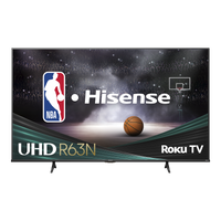  Téléviseur intelligent Hisense R63N 4K de 65 po avec HDR et Roku TV (65R63N) - modèle 2025