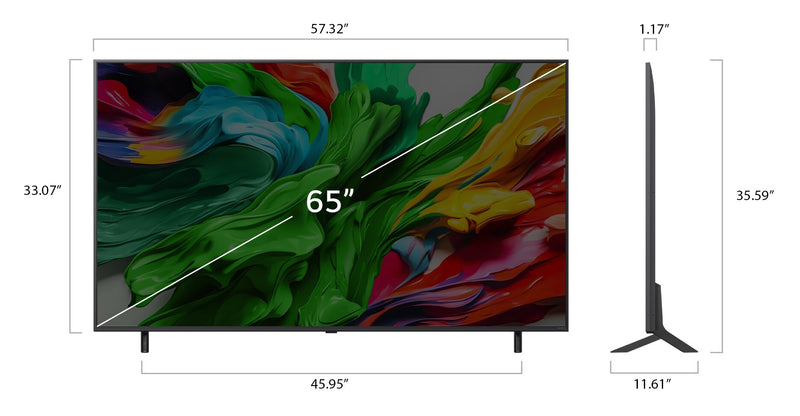 Téléviseur intelligent QNED evo LG QNED85 4K de 65 po avec IA et Mini DEL (65QNED85AUA.ACC)