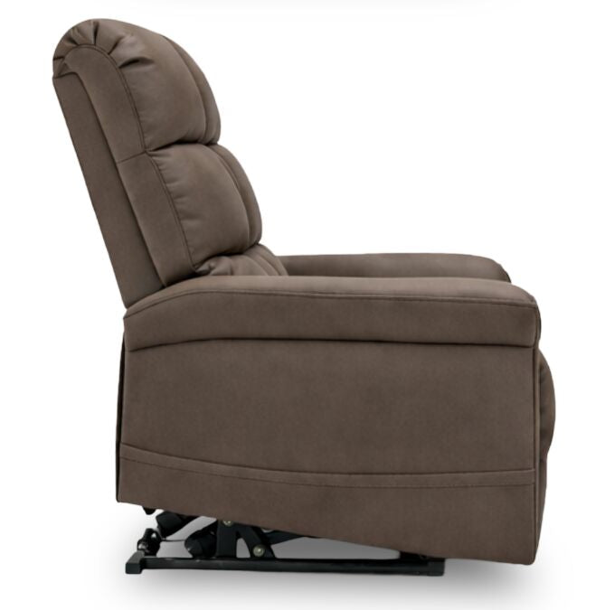 Fauteuil basculeur à inclinaison électrique Linden de 35,5 po d’apparence cuir - brun