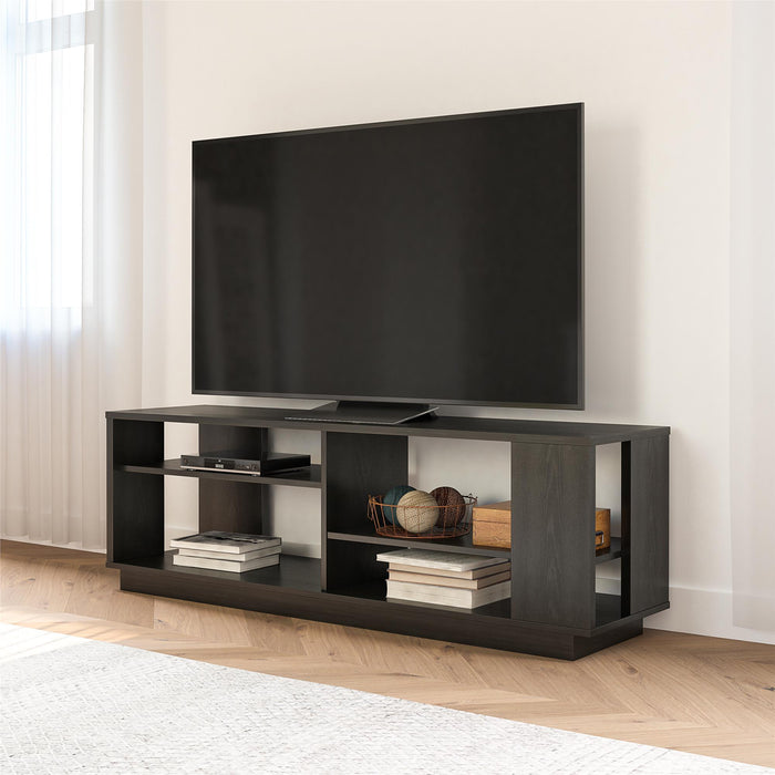 Meuble pour téléviseur contemporain Knowle d’Ameriwood Home pour téléviseurs jusqu’à 60 po - chêne noir