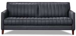 Sofa Archer en cuir - bleu
