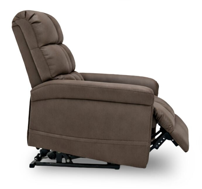 Fauteuil basculeur à inclinaison électrique Linden de 35,5 po d’apparence cuir - brun