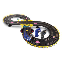 Circuit de course à fentes Sart de NKOK avec voitures Sonic et Shadow télécommandées à piles