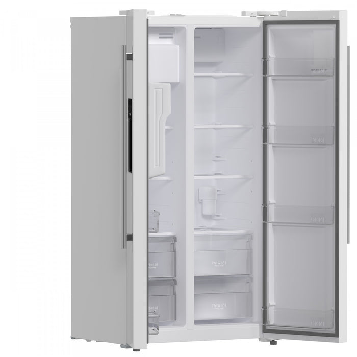 Refrigerateur cote a cote Salerno de 36 po, blanc, 20 pi³ – FFRBI1844-36WHT