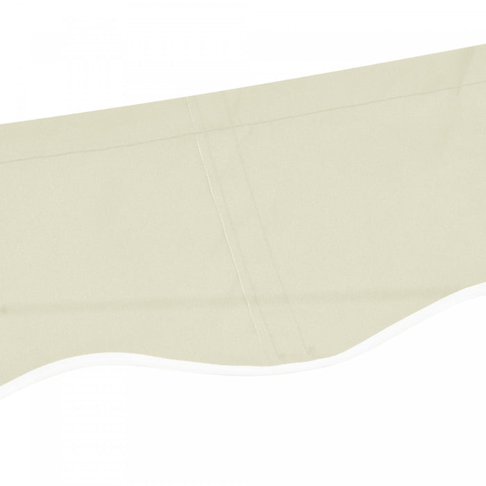 Outsunny Toile De Store Retractable De 10' X 8' Pour L'exterieur Protection Uv Blanc