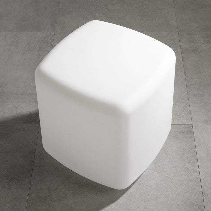 Table de fauteuil Dalya pour l’extérieur - blanche