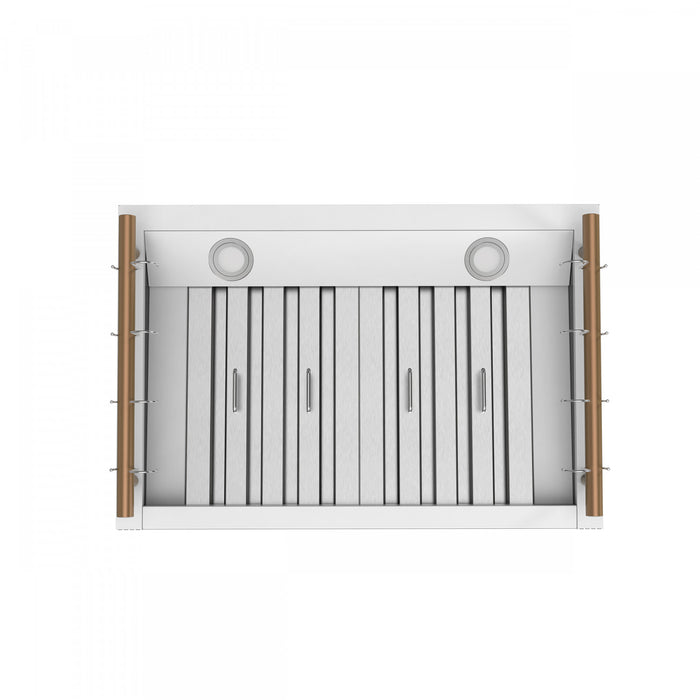 Hotte de cuisiniere murale Venezia de 30 po, blanc-FRHWM5503-30WHT
