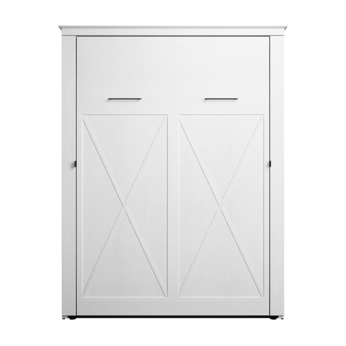 Grand lit escamotable Key West de Bestar de 69 po (L) - blanc chêne solide