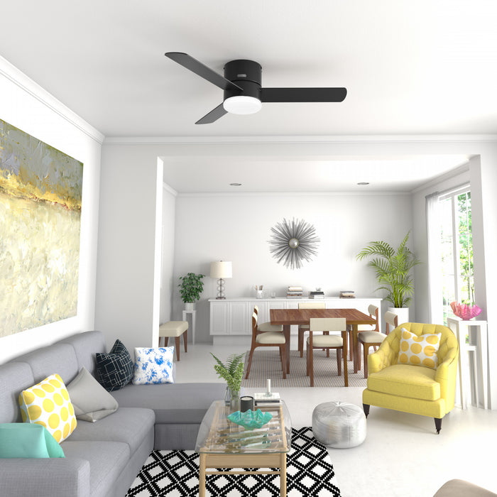 Ventilateur de plafond Minimus avec luminaire - Noir