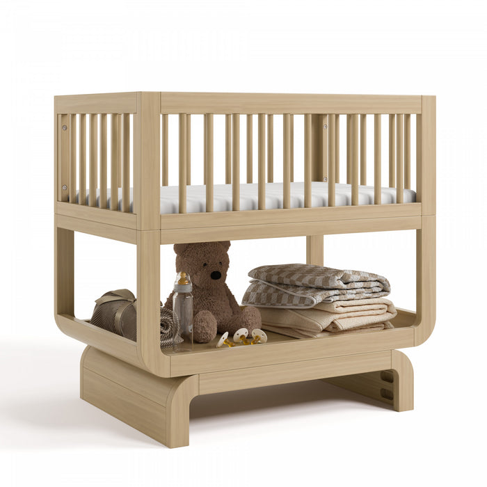 Storkcraft Santorini Berceau convertible 3-en-1 de luxe - Bois clair