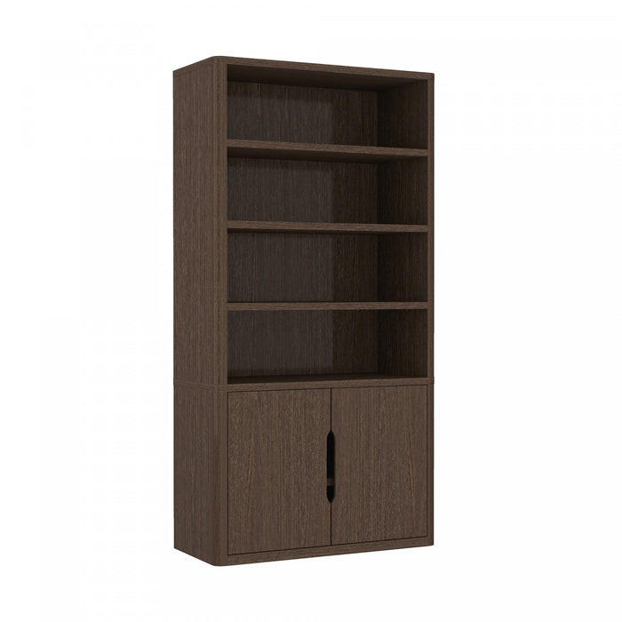 Ensemble de 3 bibliotheques-armoires Rivington Modern 40\" en noyer