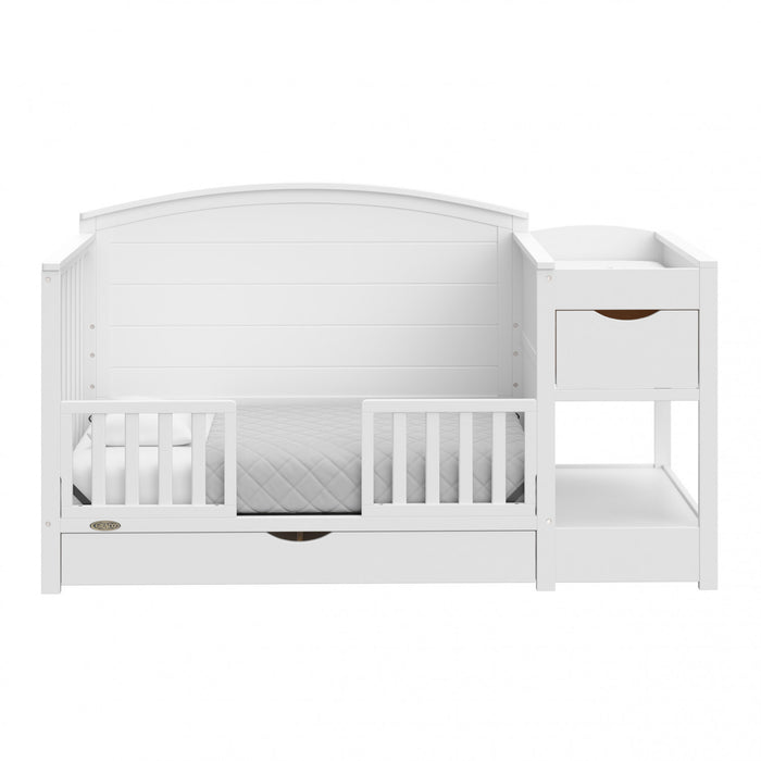Graco Bellwood Lit de bebe convertible 5-en-1 avec table a langer - Blanc