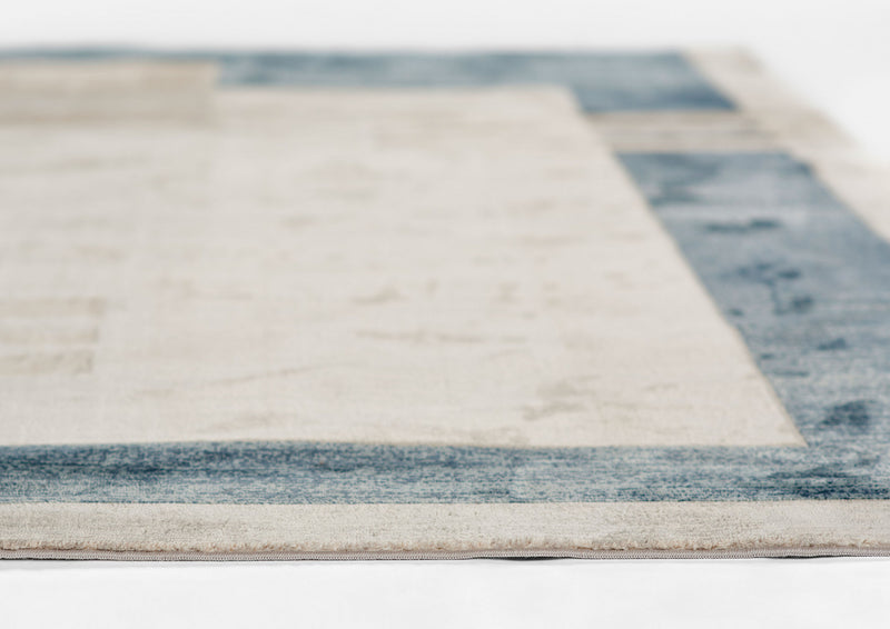 Tapis Contemporain Sorelle 5'1\" x 7'7\" en Bleu