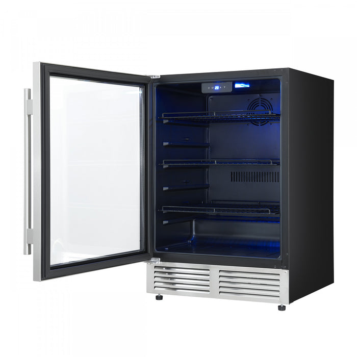 Refroidisseur a boissons Frescolino de 24\" en acier inoxydable, capacite de 188 canettes- FWCDR6665-24S