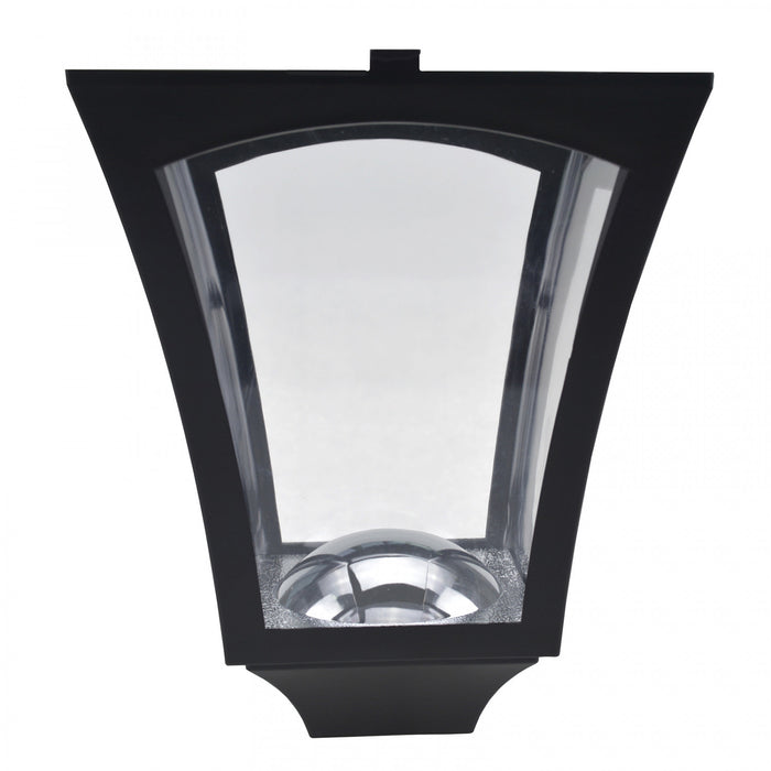 Outsunny Triple Solar Lamp Post Garden Solaire Led Street Vintage Light Style Lumière Extérieure Étanche avec Base Pour Pelouse Allée Passerelle 72 \"H