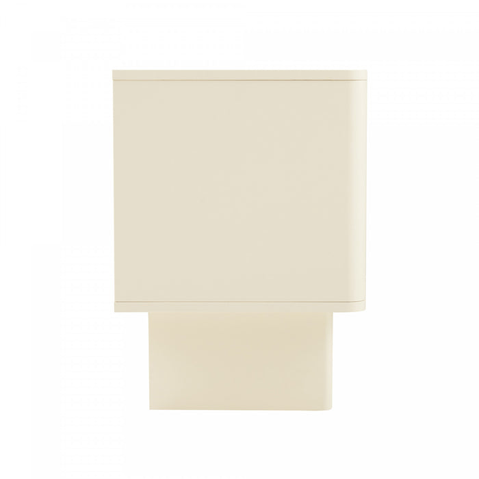 Table de nuit Ella Modern 20\" en creme (1 tiroir)