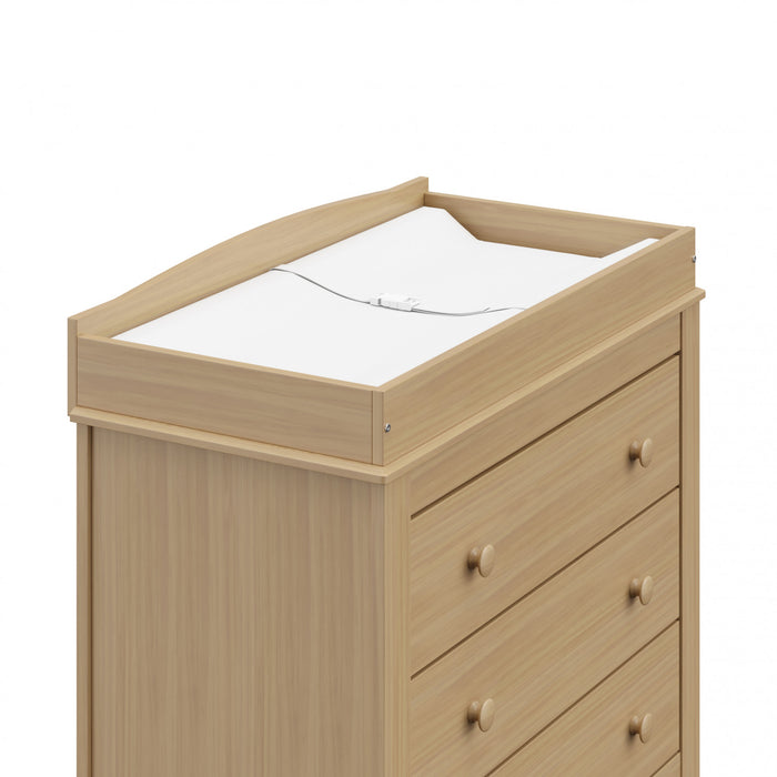 Graco Noah 3 Commode a tiroirs avec dessus a langer - Bois clair