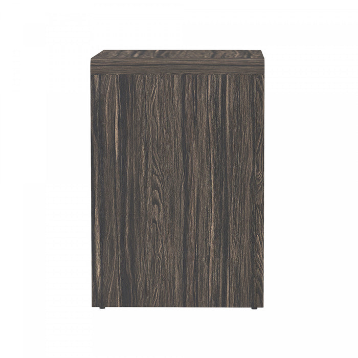 Table de nuit contemporaine Novara 56 cm en noyer Jacobean (1 tiroir)