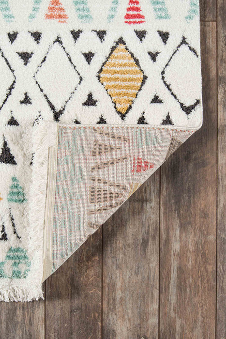 Tapis Contemporain Kaia 2'3\" x en Multi