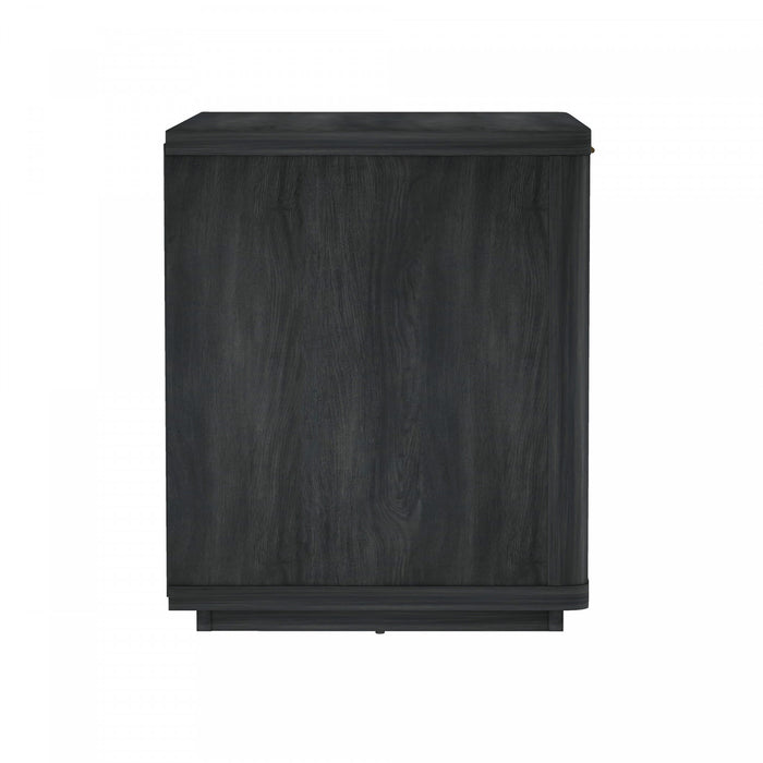 Table de nuit Evelyn Moderne 32\" en gris charbon (1 tiroir)