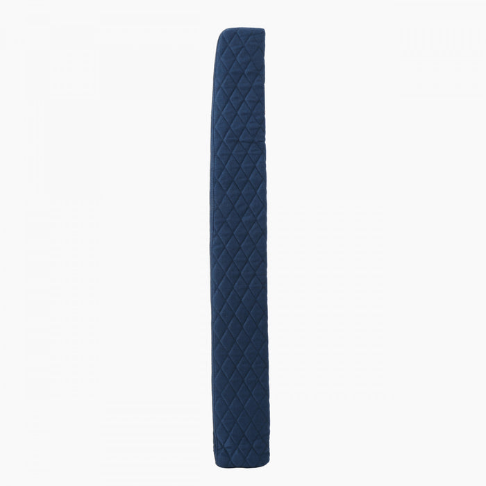 Hansen Tete De Lit Capitonnee A Dossier Aile Avec Boutons, Taille King, Bleu Marine Fonce