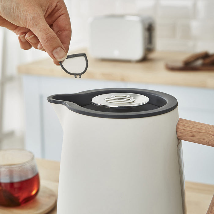 Bouilloire sans fil Swan de 1,7 l de style nordique - SK14610WHTN