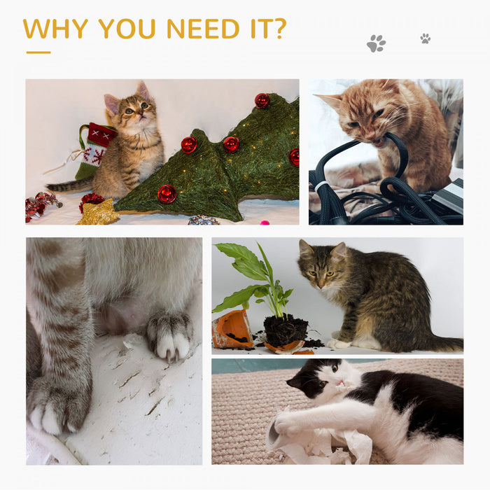 Pawhut Arbre A Chat, Petite Tour Pour Chat Avec Perchoir, Arbre A Chat, Condo Pour Chat, Balle Jouet Pour Chaton, Utilisation En Interieur, Gris