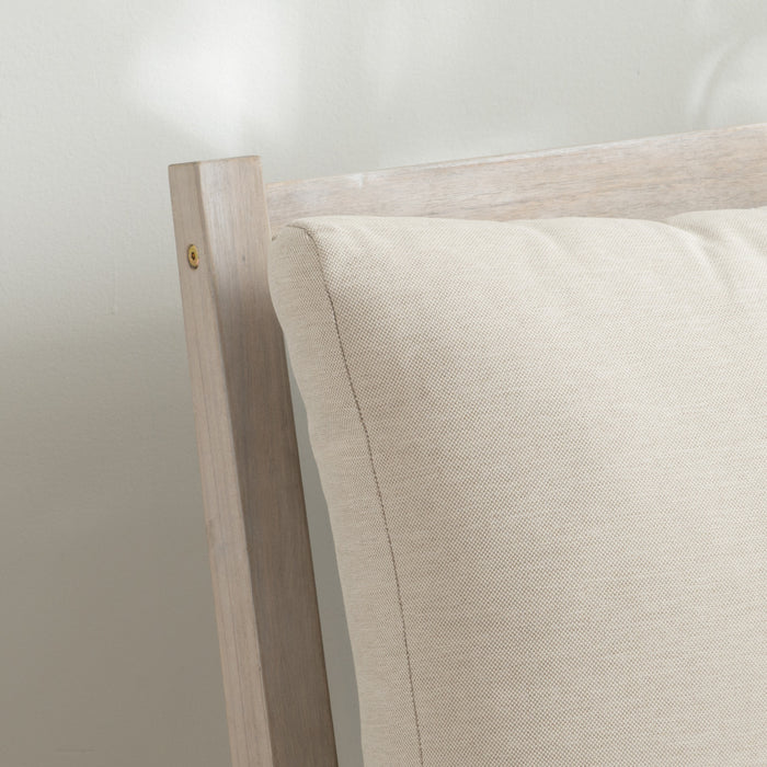 Fauteuil en coin Teagon pour la terrasse à l’extérieur - beige naturel