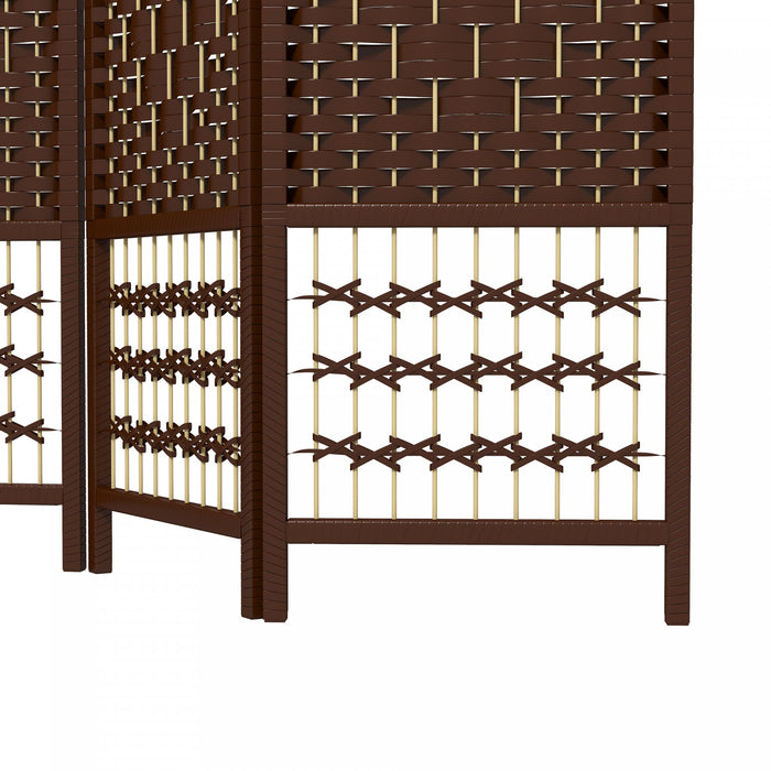 Homcom Separateur De Piece Pliable A 4 Panneaux De 5,6 Pi