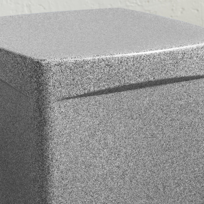 Table de bout carrée Dalya pour l’extérieur - gris chiné