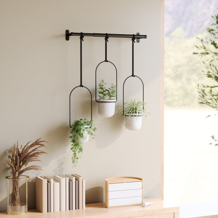 Jardinière suspendue Triflora de Umbra - blanche