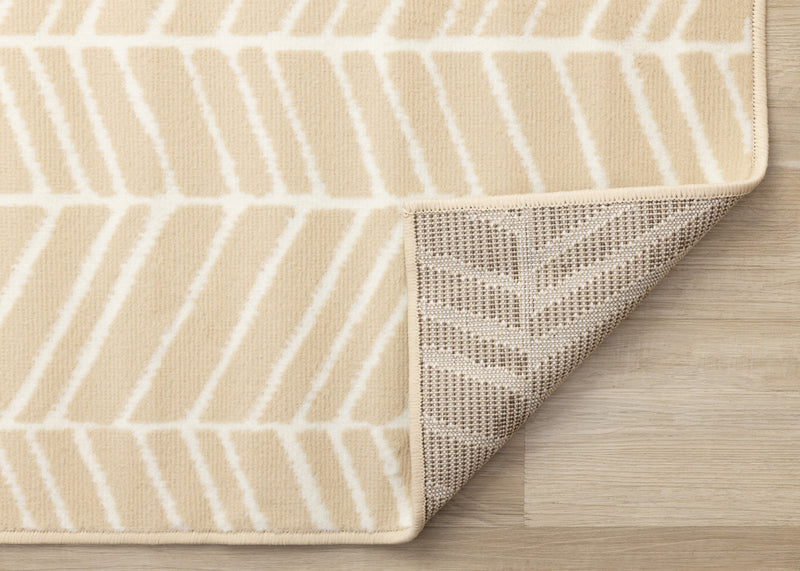 Carpette Florence à motif de chevrons pour l'intérieur - 4 pi 7 po x 6 pi 7 po