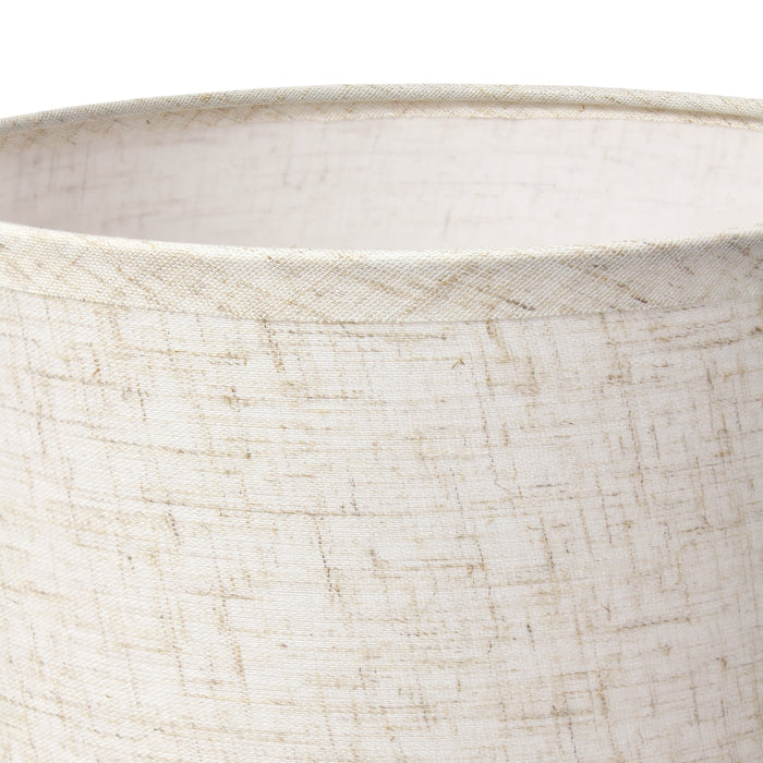 Marren Lampe de table contemporaine texturee, Beige, 12,5 po H