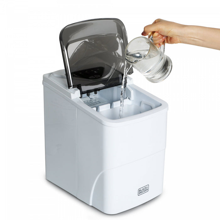 Machine a glacons BLACK+DECKER serie BDB, capacite de 12 kg toutes les 24 heures, BIMH226W