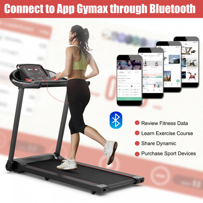 Machine De Course Electrique De Marque Superfit De 2,28 Cv Tapis De Course Avec Haut-parleur Bluetooth Controle Via Une Application