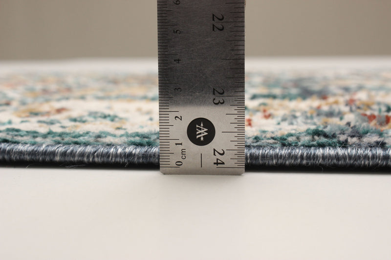 Carpette Legacy bleu sarcelle - 2 pi 8 po x 8 pi 2 po