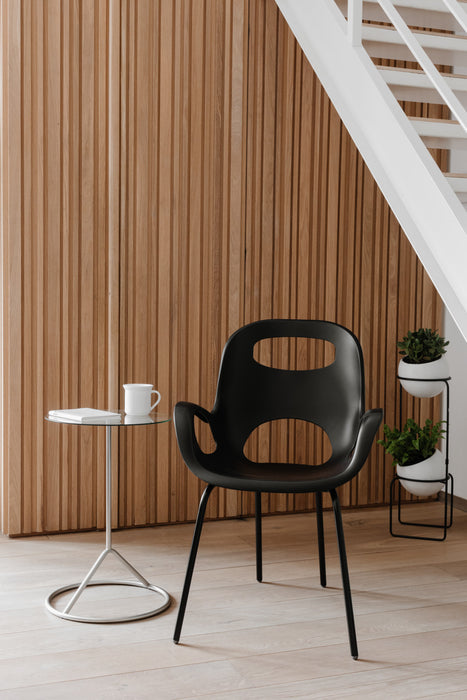 Chaise d’appoint moderne Oh de Umbra - noir mat
