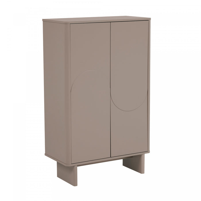 Armoire d’appoint moderne Ella 32\" en moka