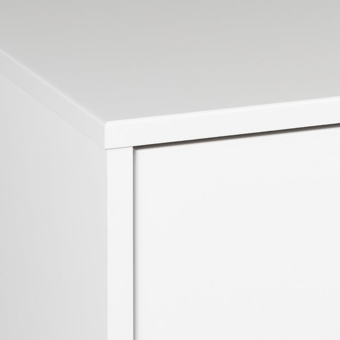 Commode flottante à 4 tiroirs - blanche