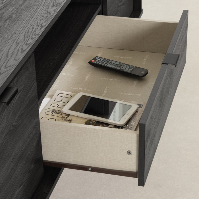Meuble pour téléviseur City Life avec rangement - chêne gris