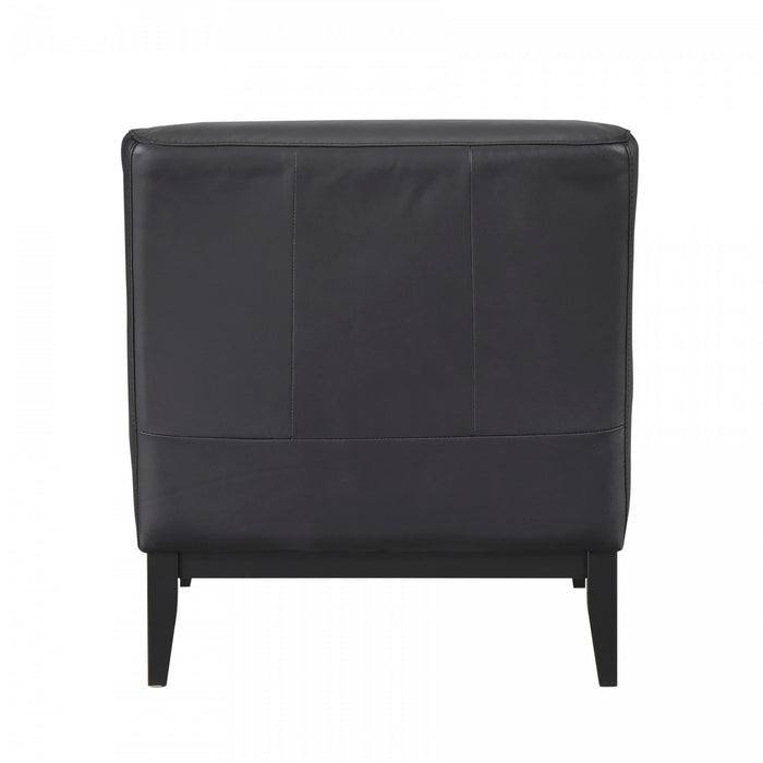 Fauteuil D'appoint Murdock En Cuir Noir