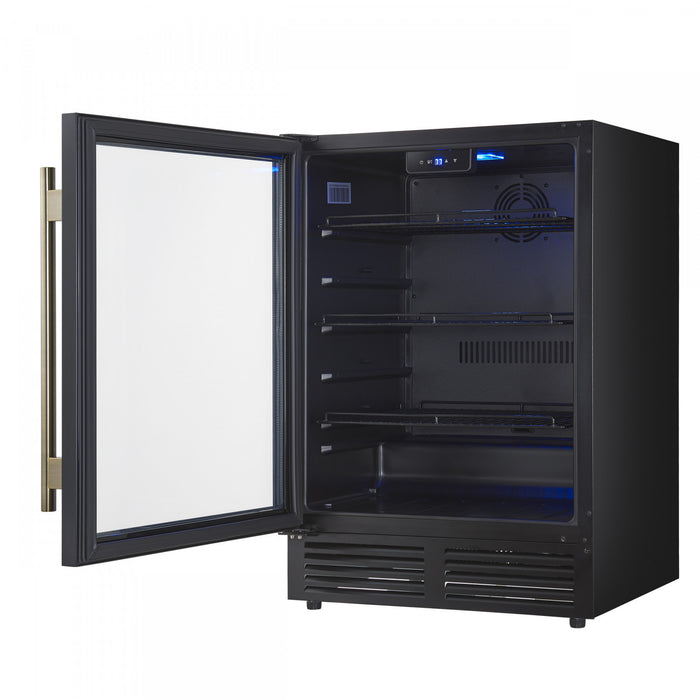 Refroidisseur a boissons Frescolino de 24\" en Noire, capacite de 188 canettes- FWCDR6665-24BLK