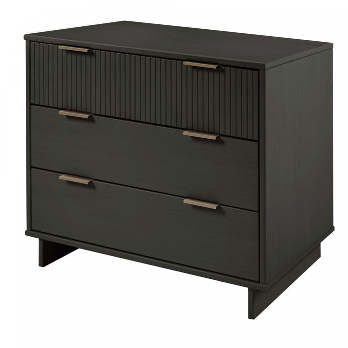 Ensemble de commode 2 pieces Granville Modern en gris charbon