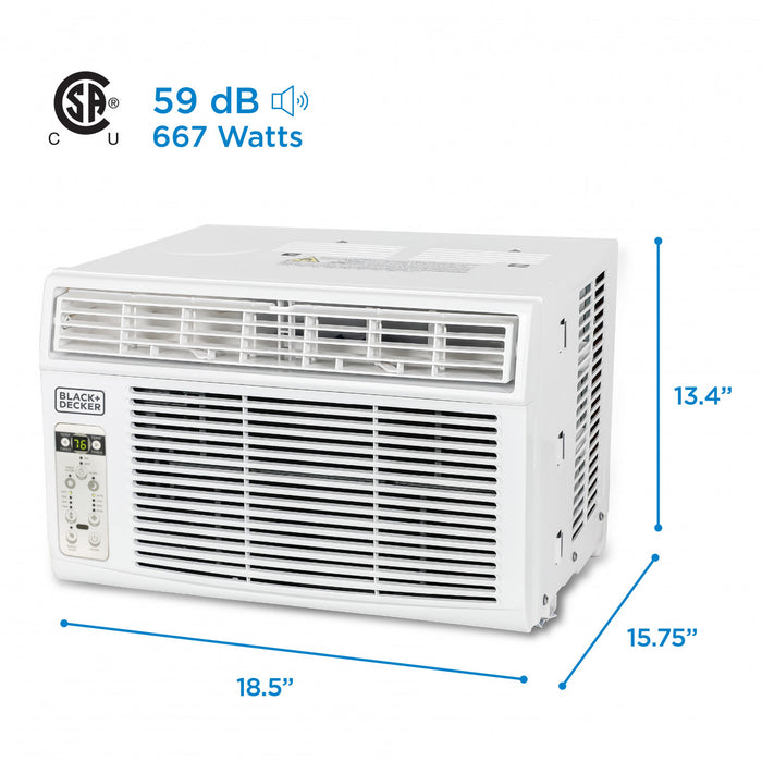 Climatiseur de fenêtre Black+Decker de 8 000 BTU - BD08WT6