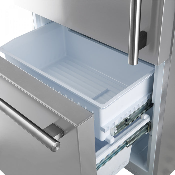 Refrigerateur cote a cote Forno Milano de 60 po, acier inoxydable, 34,4 pi³ - FFFFD1787-60S