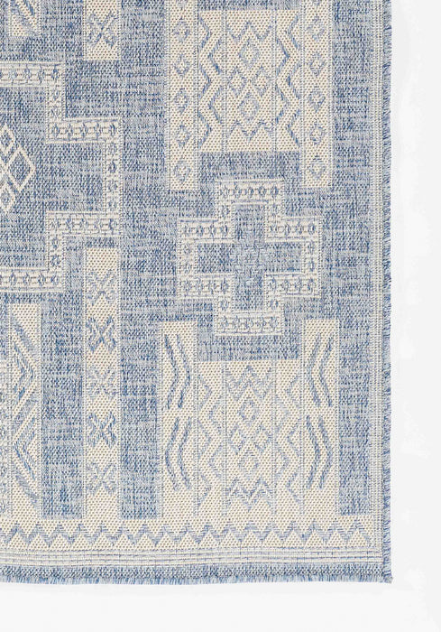 Tapis Transitionnel Nyra 6'6\" x 9'0\" en Bleu