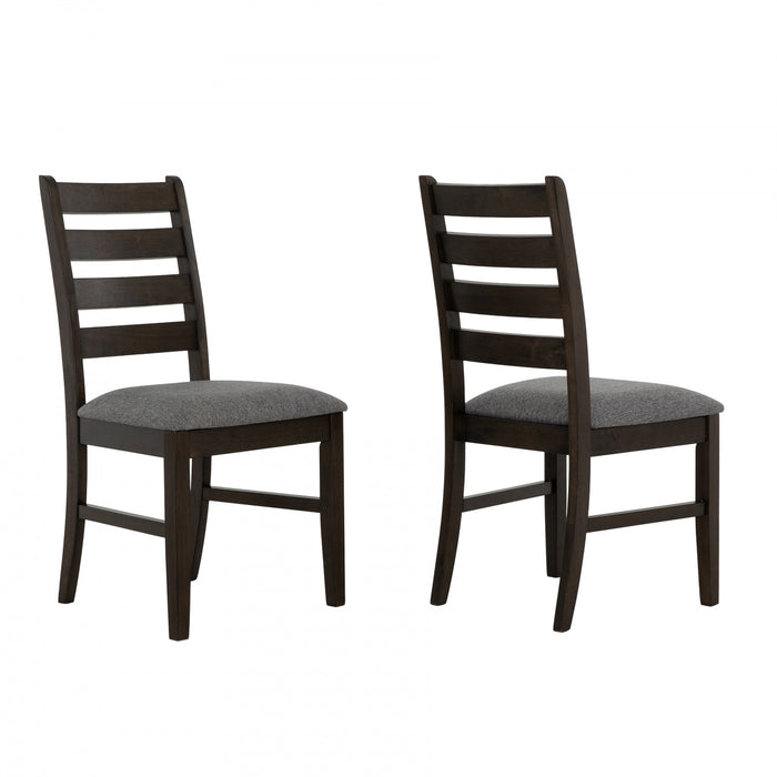 Ensemble de salle a manger Winfield 5 pieces en bois massif avec chaises a dossier echelle (4 a 6 places)