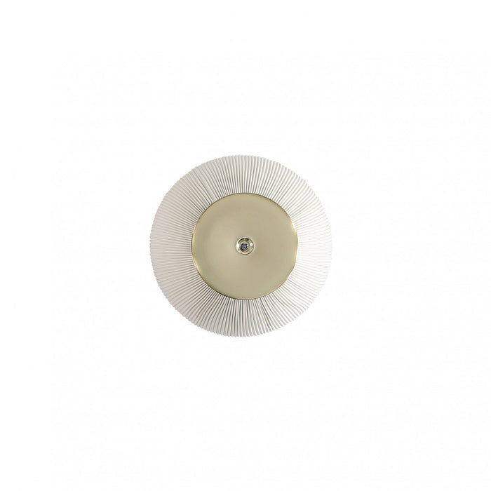 Table d’appoint Anderson moderne avec plateau en pierre frittee et revetement creme – Lot de 2